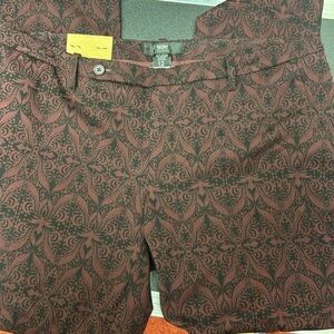 NWT Massimo women’s purple and black patterned dress pants size 12